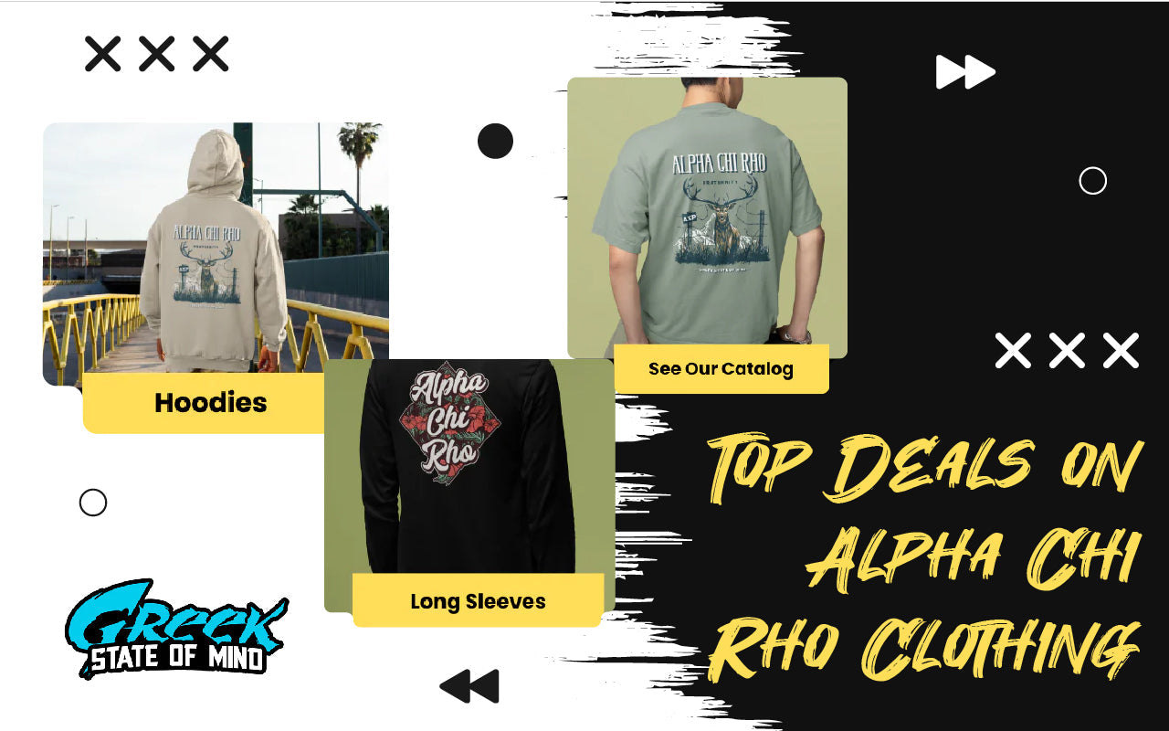 Top Deals on Alpha Chi Rho Clothing