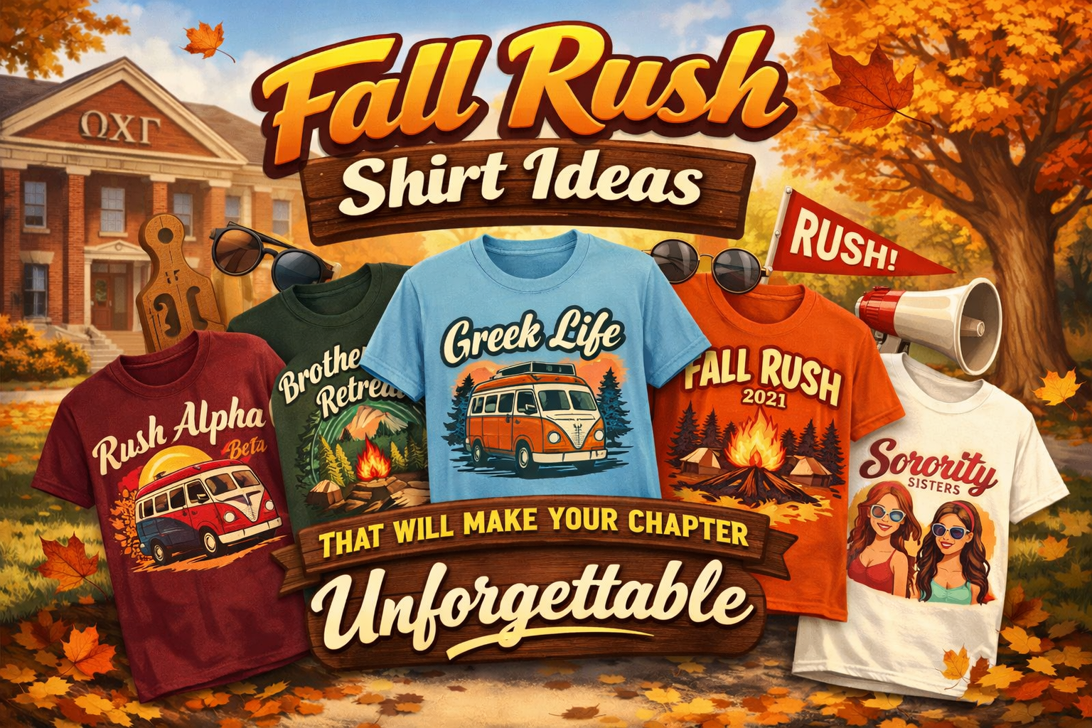 Fall Rush Shirt Ideas That Will Make Your Chapter Unforgettable