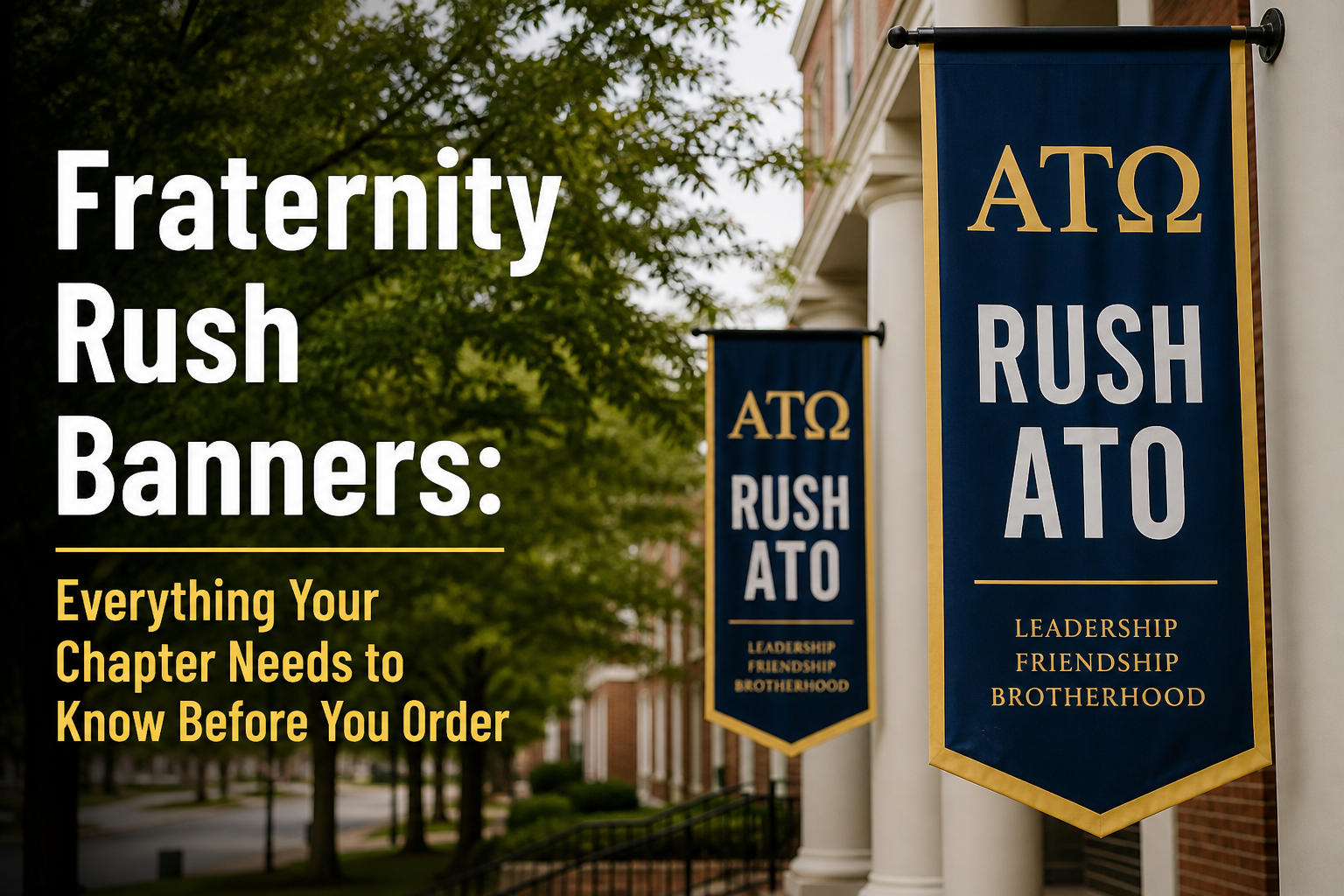 Fraternity Rush Banners: Everything Your Chapter Needs to Know Before You Order