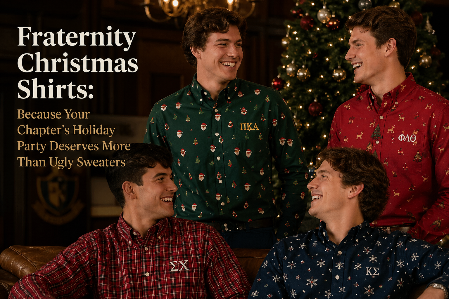 Fraternity Christmas Shirts: Because Your Chapter's Holiday Party Deserves More Than Ugly Sweaters