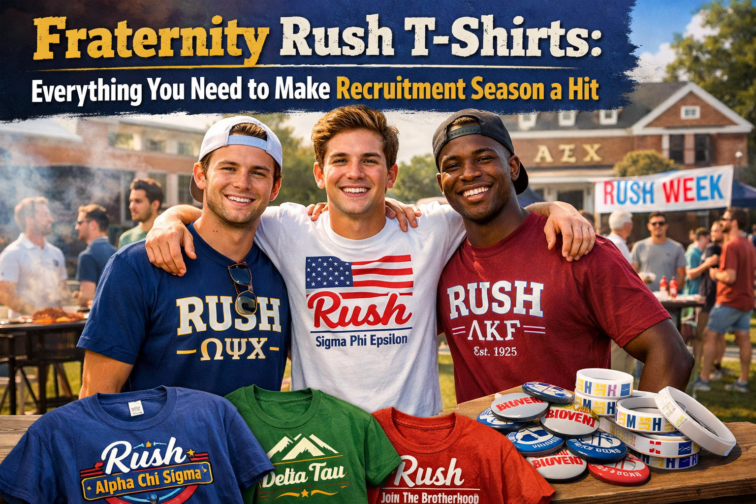 Fraternity Rush T-Shirts: Everything You Need to Make Recruitment Season a Hit