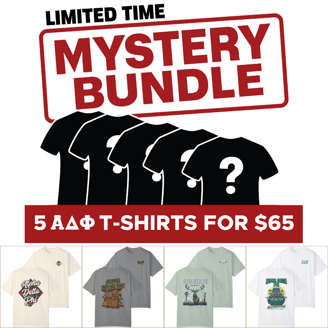 Alpha Delta Phi Mystery Bundle – 5 Surprise Items for $65