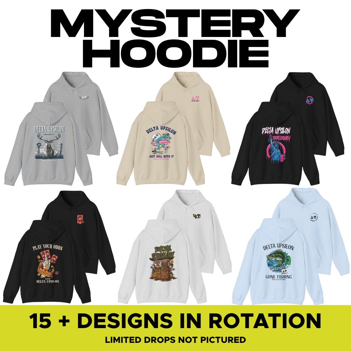 Delta Upsilon Mystery Hoodie Sale