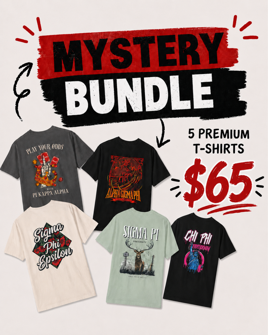 Sigma Pi Mystery Bundle – 5 Surprise Items for $65