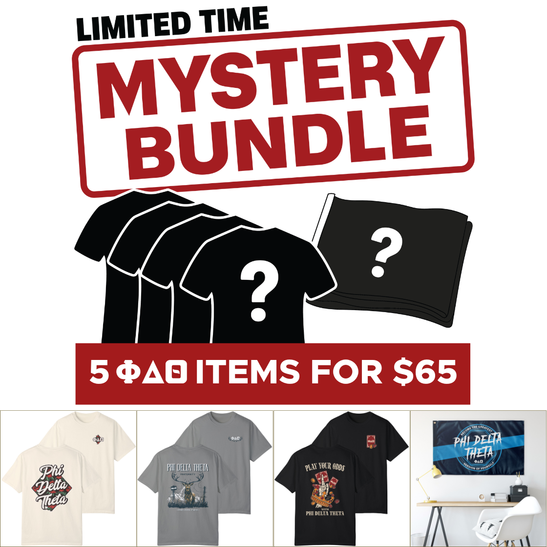 Phi Delta Theta Mystery Bundle – 5 Surprise Items for $65