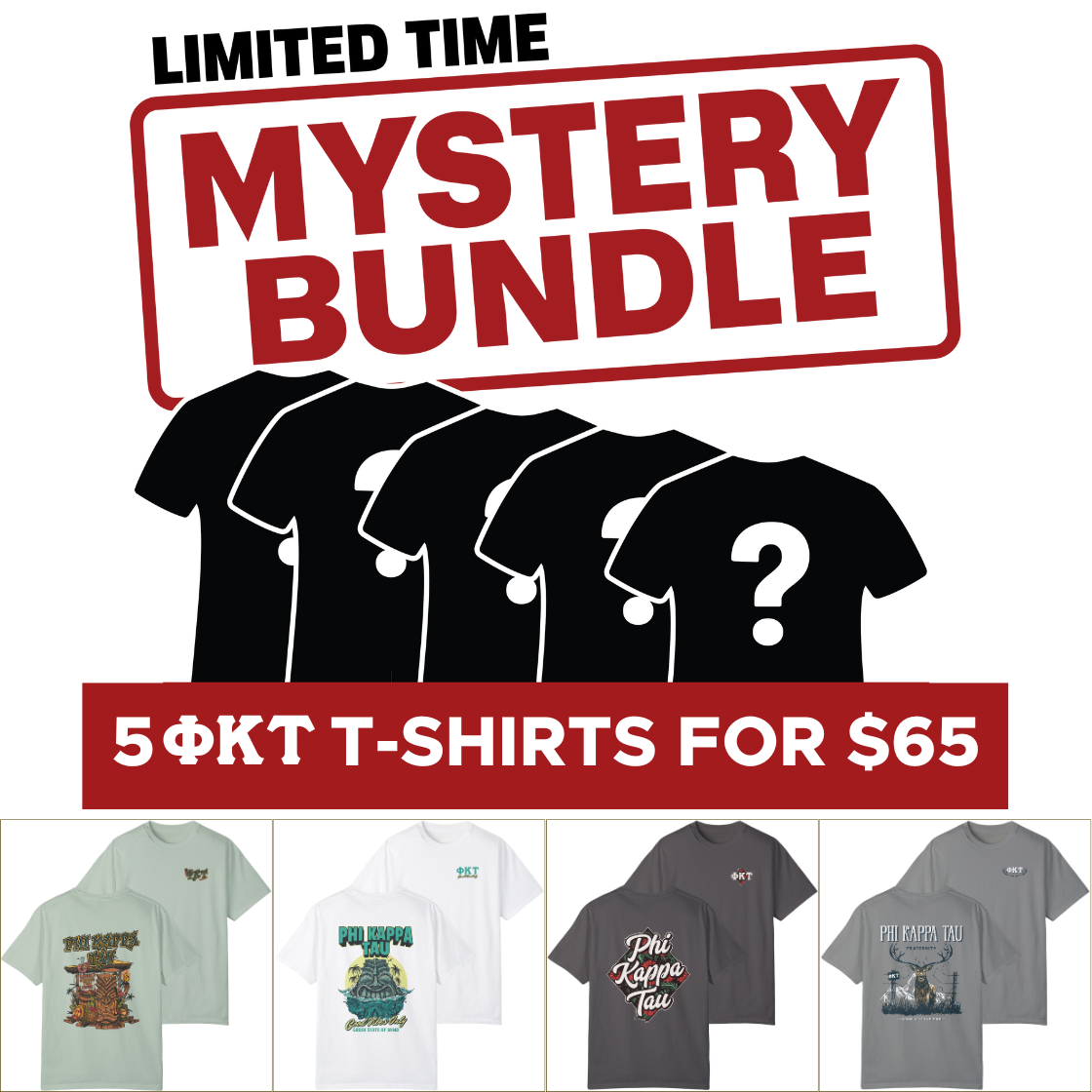 Phi Kappa Tau Mystery Bundle – 5 Surprise Items for $65