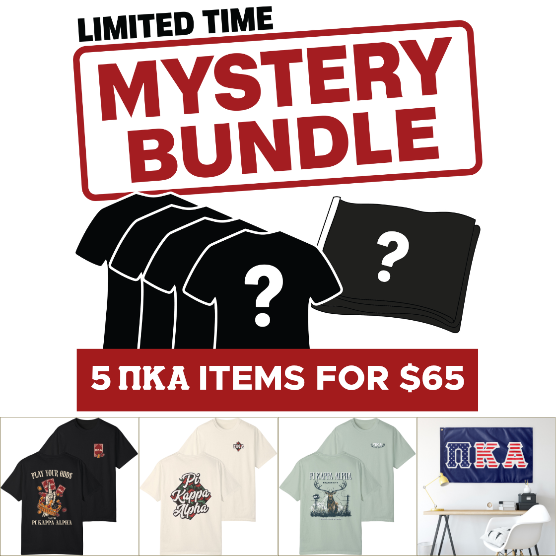 Pi Kappa Alpha Mystery Bundle – 5 Surprise Items for $65