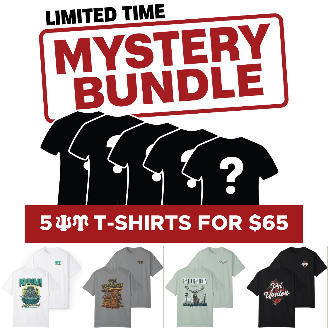 Psi Upsilon Mystery Bundle – 5 Surprise Items for $65