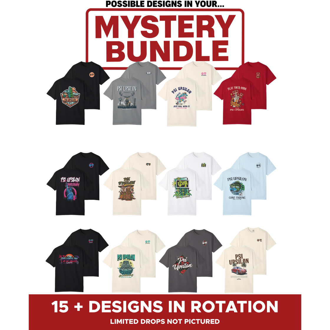 Psi Upsilon Mystery Bundle – 5 Surprise Items for $65