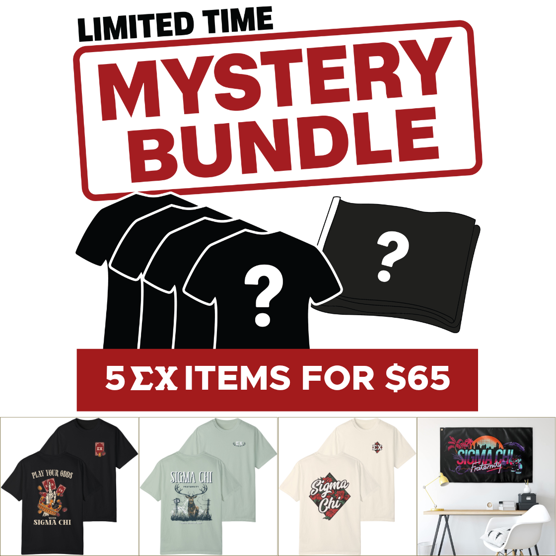 Sigma Chi Mystery Bundle – 5 Surprise Items for $65