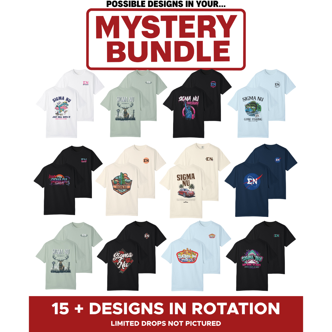 Sigma Nu Mystery Bundle – 5 Surprise Items for $65
