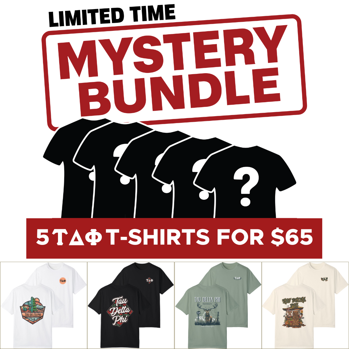 Tau Delta Phi Mystery Bundle – 5 Surprise Items for $65