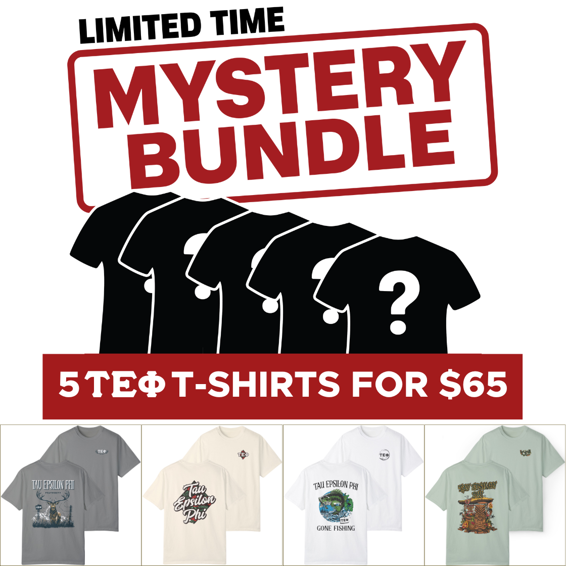 Tau Epsilon Phi Mystery Bundle – 5 Surprise Items for $65