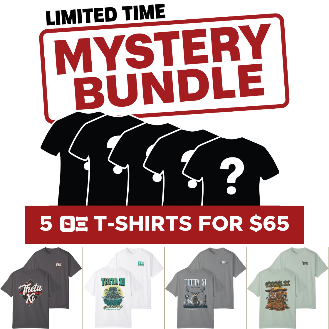 Theta Xi Mystery Bundle – 5 Surprise Items for $65