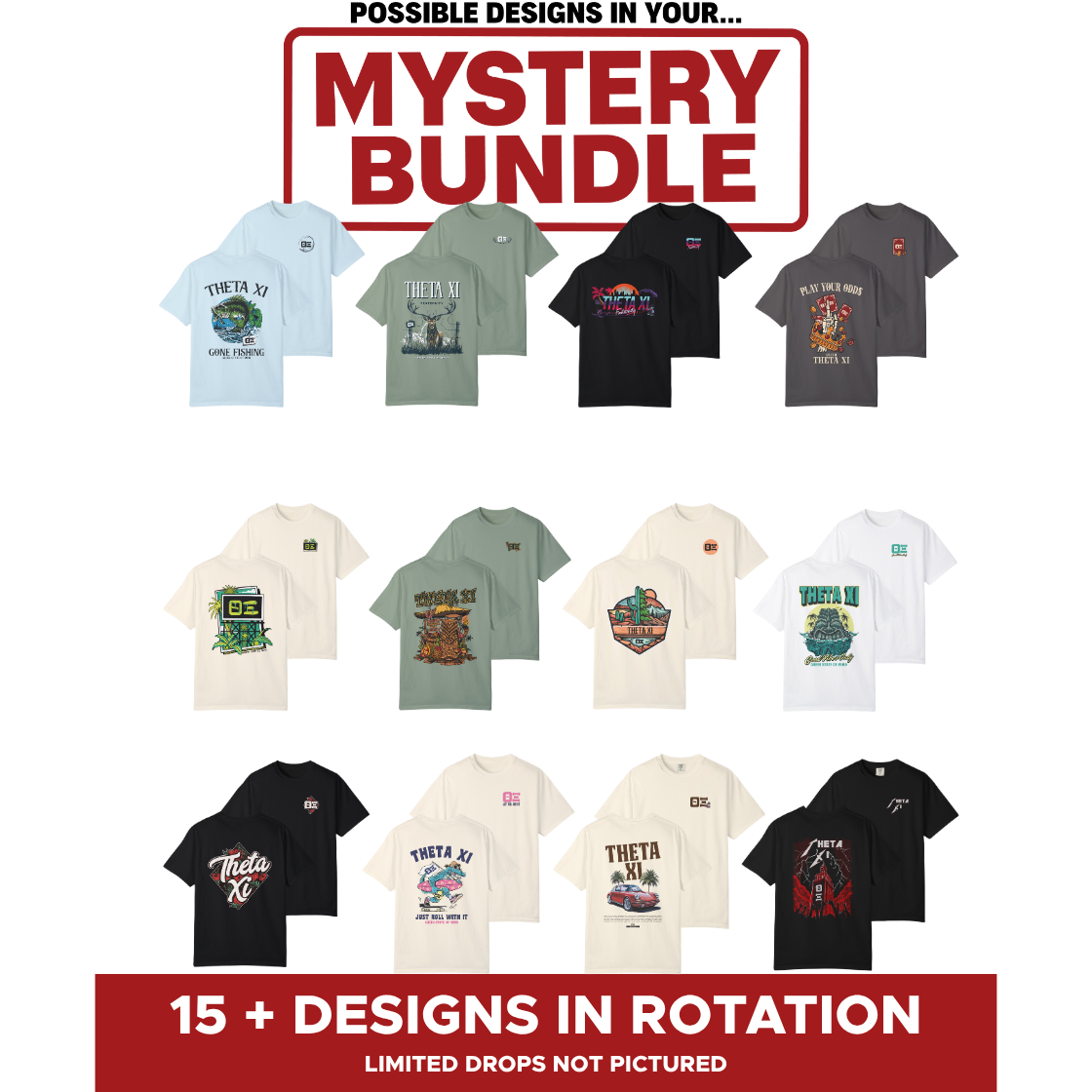 Theta Xi Mystery Bundle – 5 Surprise Items for $65