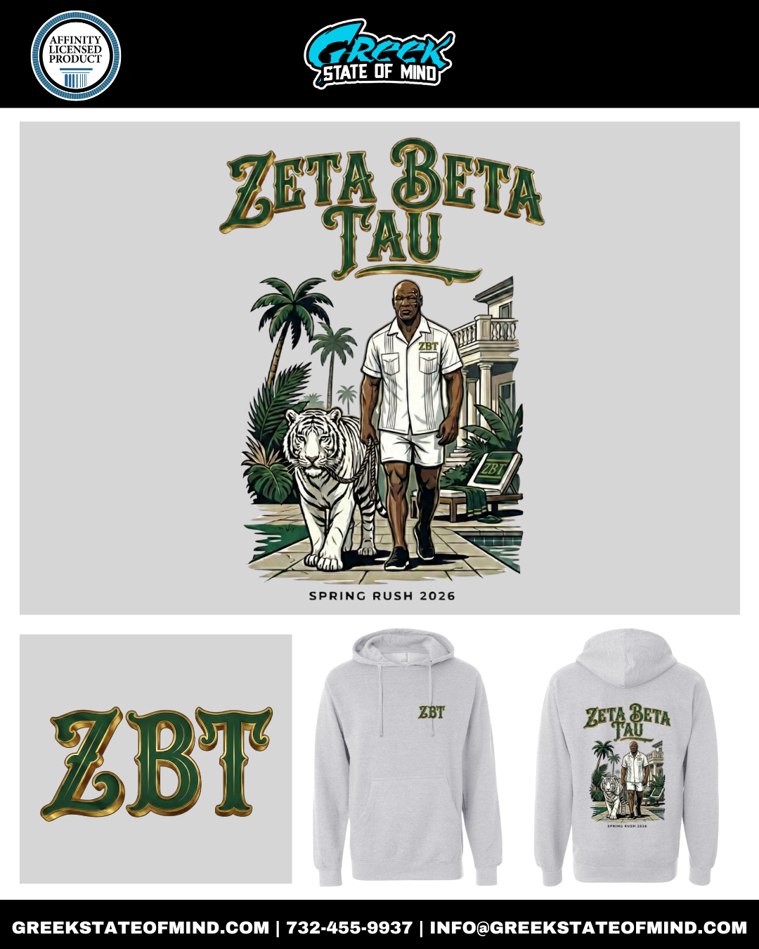Zeta Beta Tau Tyson Spring 2026 Hoodie