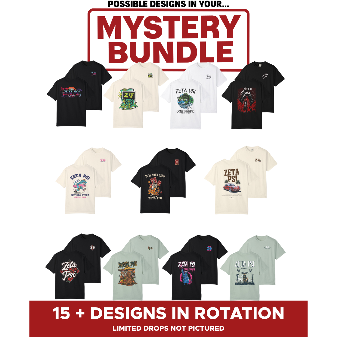 Zeta Psi Mystery Bundle – 5 Surprise Items for $65