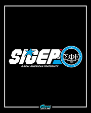 Black background with 'SIEGE' logo and 'Sigma Phi Epsilon' fraternity symbol.