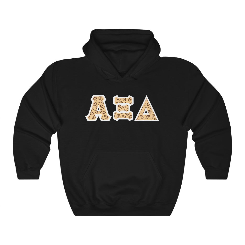 AXiD Printed Letters | Leopard Print Hoodie
