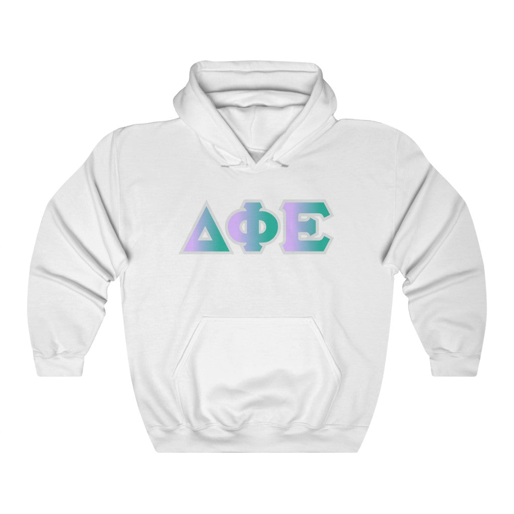Delta Phi Epsilon Printed Letters | Antarctica Hoodie
