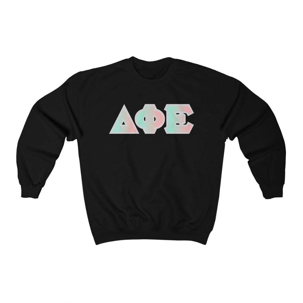 Delta Phi Epsilon Printed Letters | Dreams Crewneck