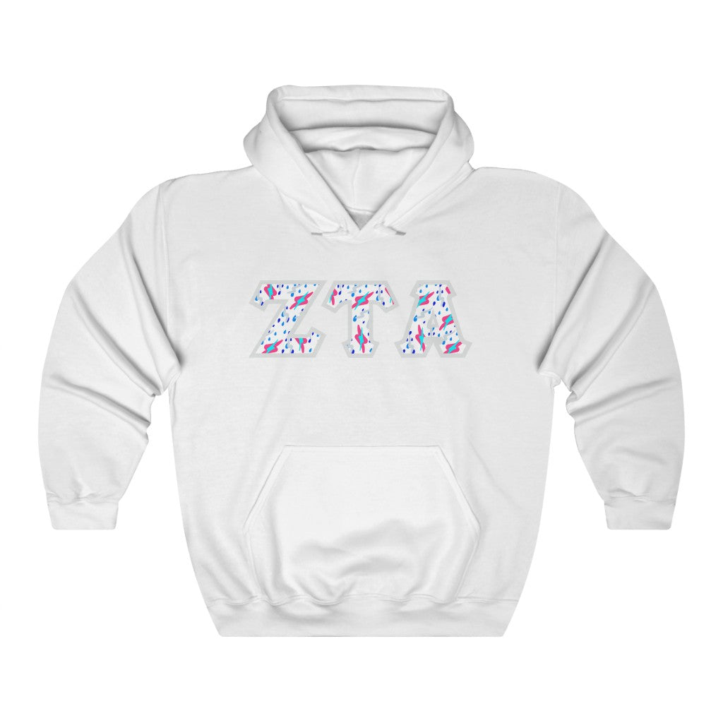 ZTA Printed Letters | Bayside White Hoodie