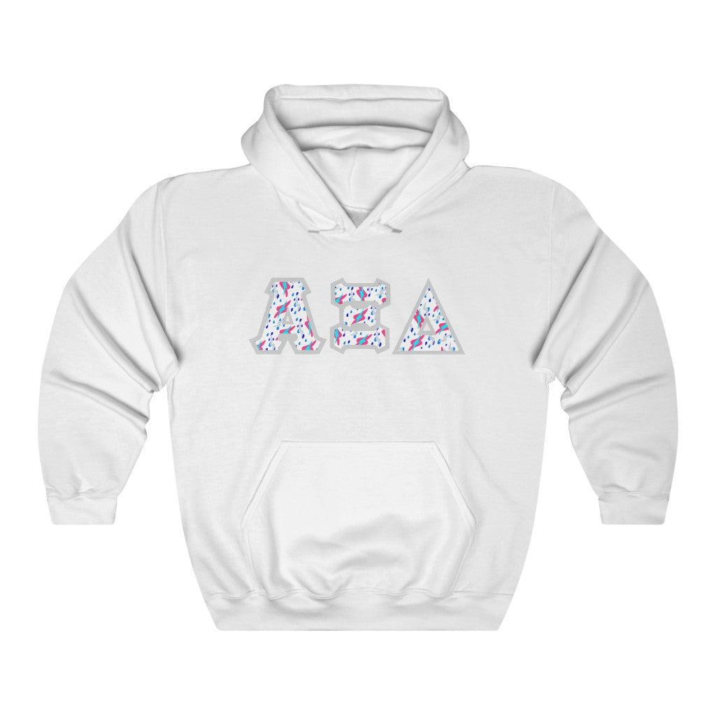 AXiD Printed Letters | Bayside White Hoodie
