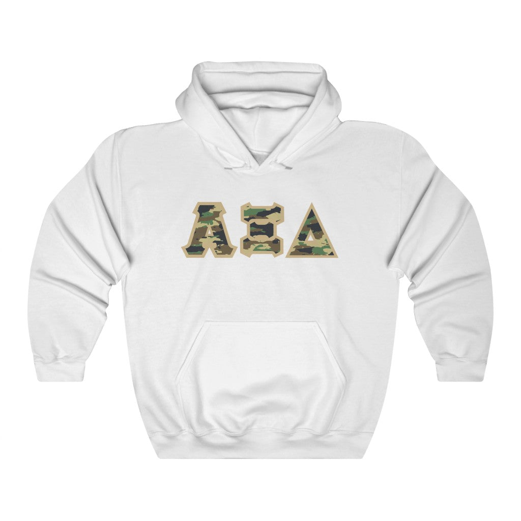 AXiD Printed Letters | Camouflage Hoodie