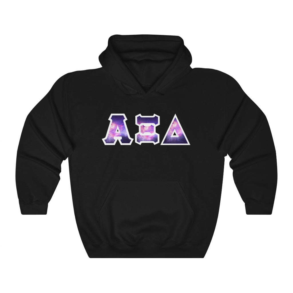 AXiD Printed Letters | Galaxy Hoodie