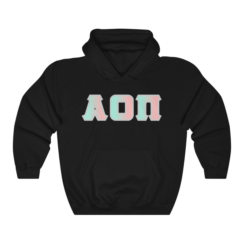 Alpha Omicron Pi Printed Letters | Dreams Hoodie