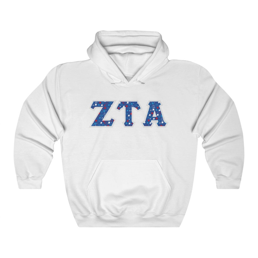 ZTA Printed Letters | USA Stars Hoodie