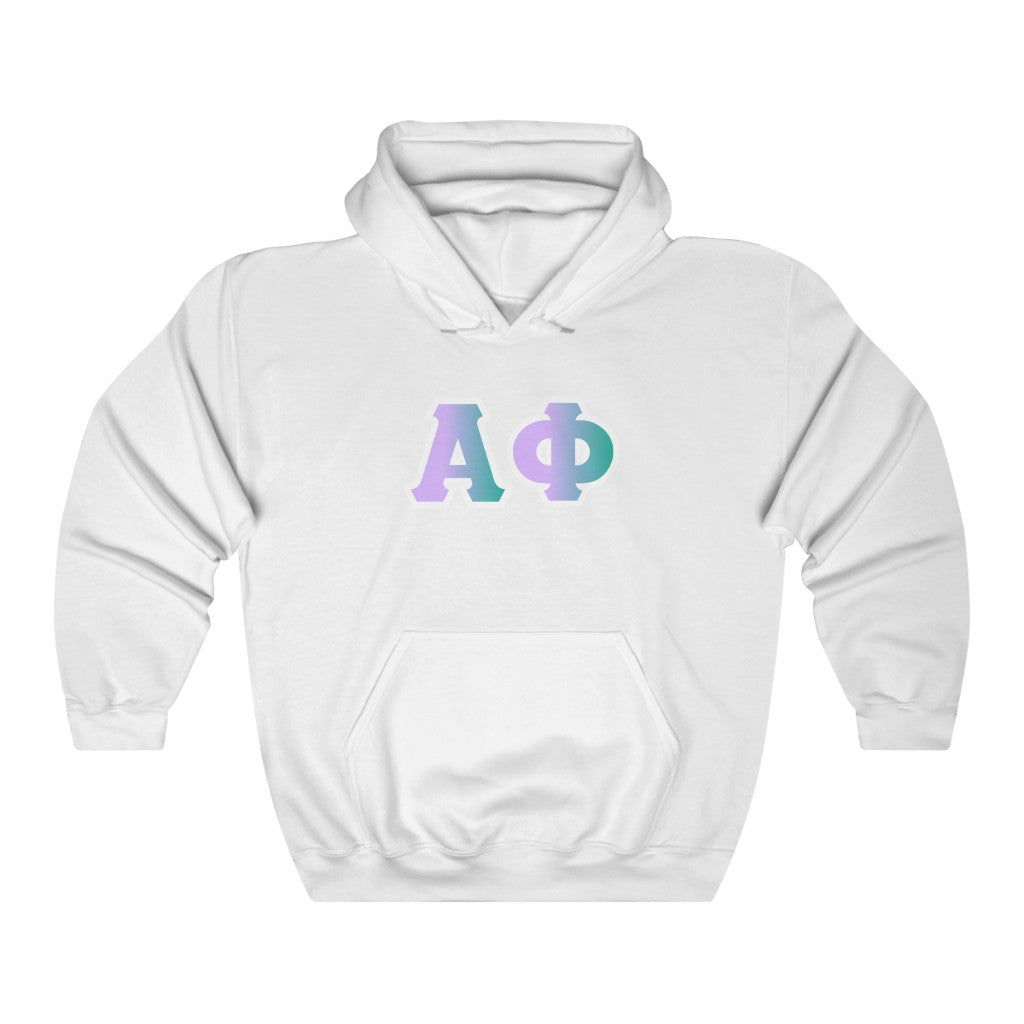 Alpha Phi Printed Letters | Antarctica Hoodie