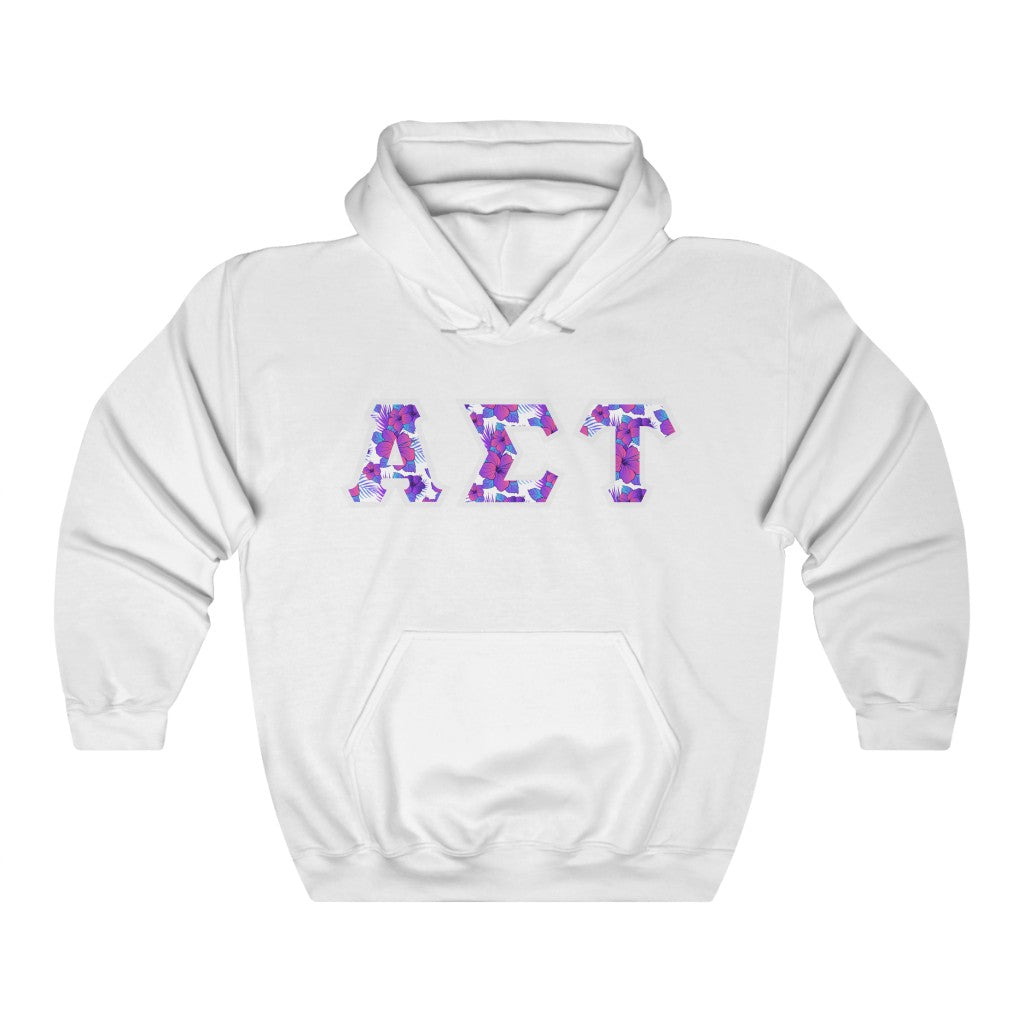 Alpha Sigma Tau Printed Letters | Flora Hoodie