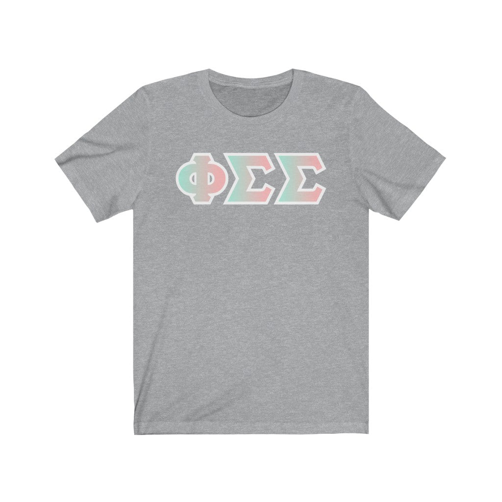 Phi Sigma Sigma Printed Letters | Dreams T-Shirt