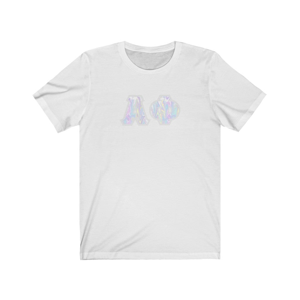 Alpha Phi Printed Letters | Pastel Tie-Dye T-Shirt