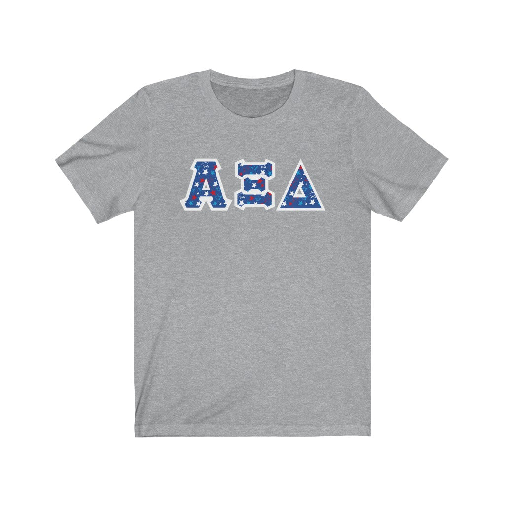 AXiD Printed Letters | USA Stars T-Shirt