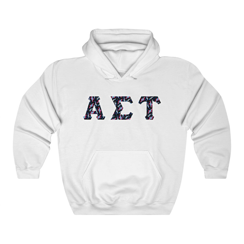 AST Printed Letters | Bayside Black Hoodie