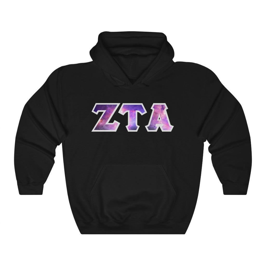 ZTA Printed Letters | Galaxy Hoodie