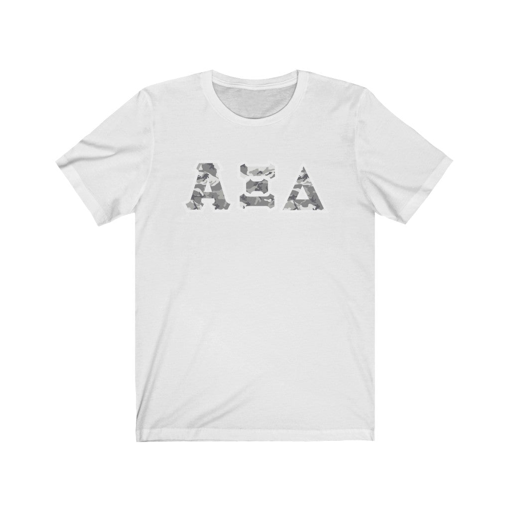 AXiD Printed Letters | Winter Camo T-Shirt