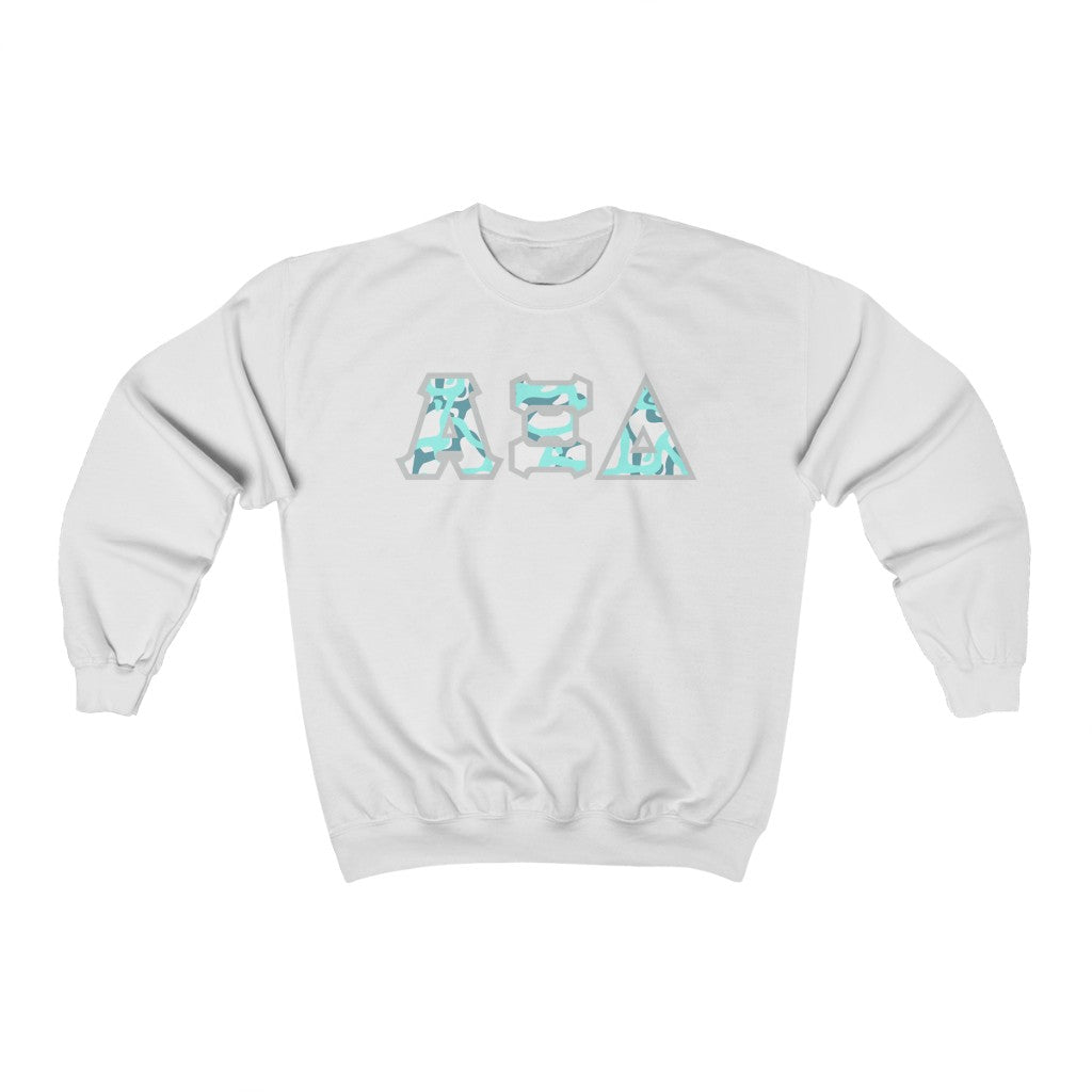 AXiD Printed Letters | Seafoam Crewneck