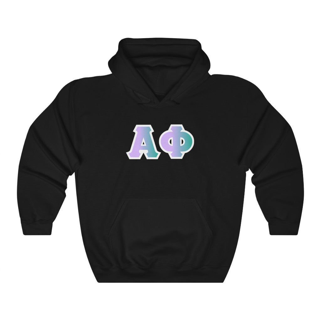 Alpha Phi Printed Letters | Antarctica Hoodie