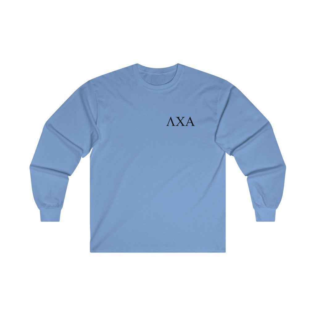Lambda Chi Alpha Graphic Long Sleeve T-Shirt | Black Letters LC