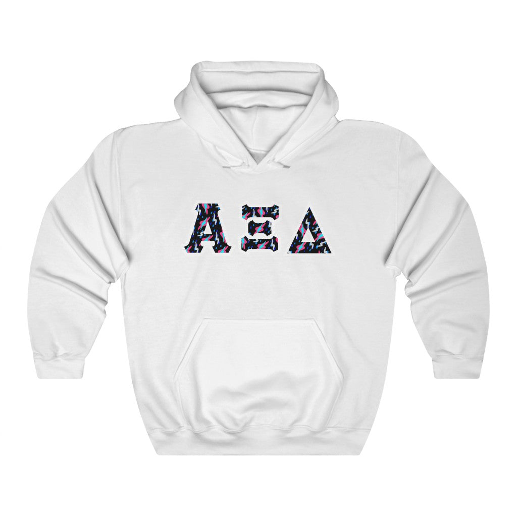 AXiD Printed Letters | Bayside Black Hoodie