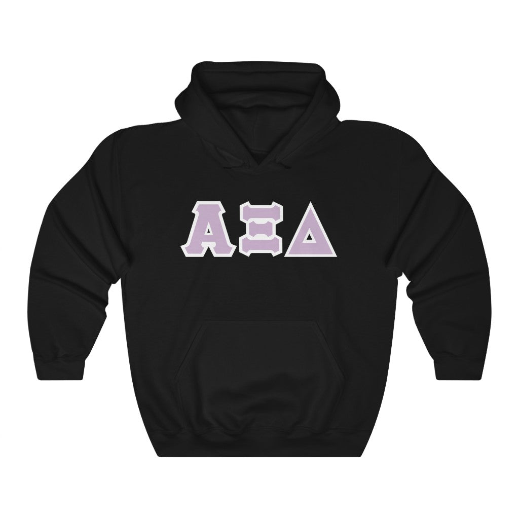 AXiD Print Letters | Loyal Lavender & White Border Hoodie