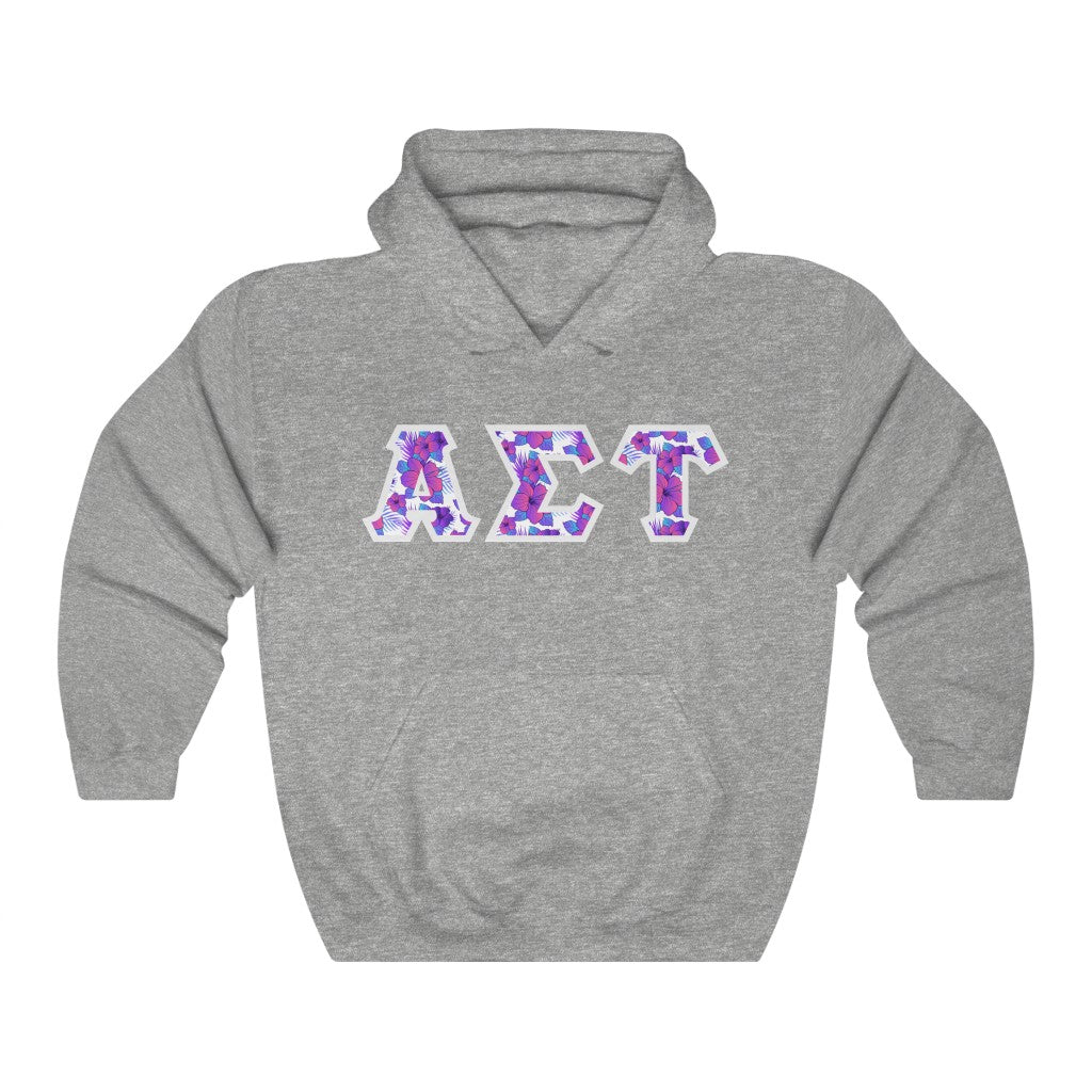 Alpha Sigma Tau Printed Letters | Flora Hoodie