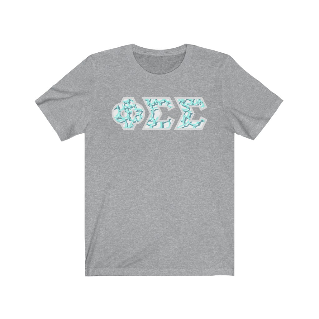 Phi Sigma Sigma Printed Letters | Under the Sea T-Shirt