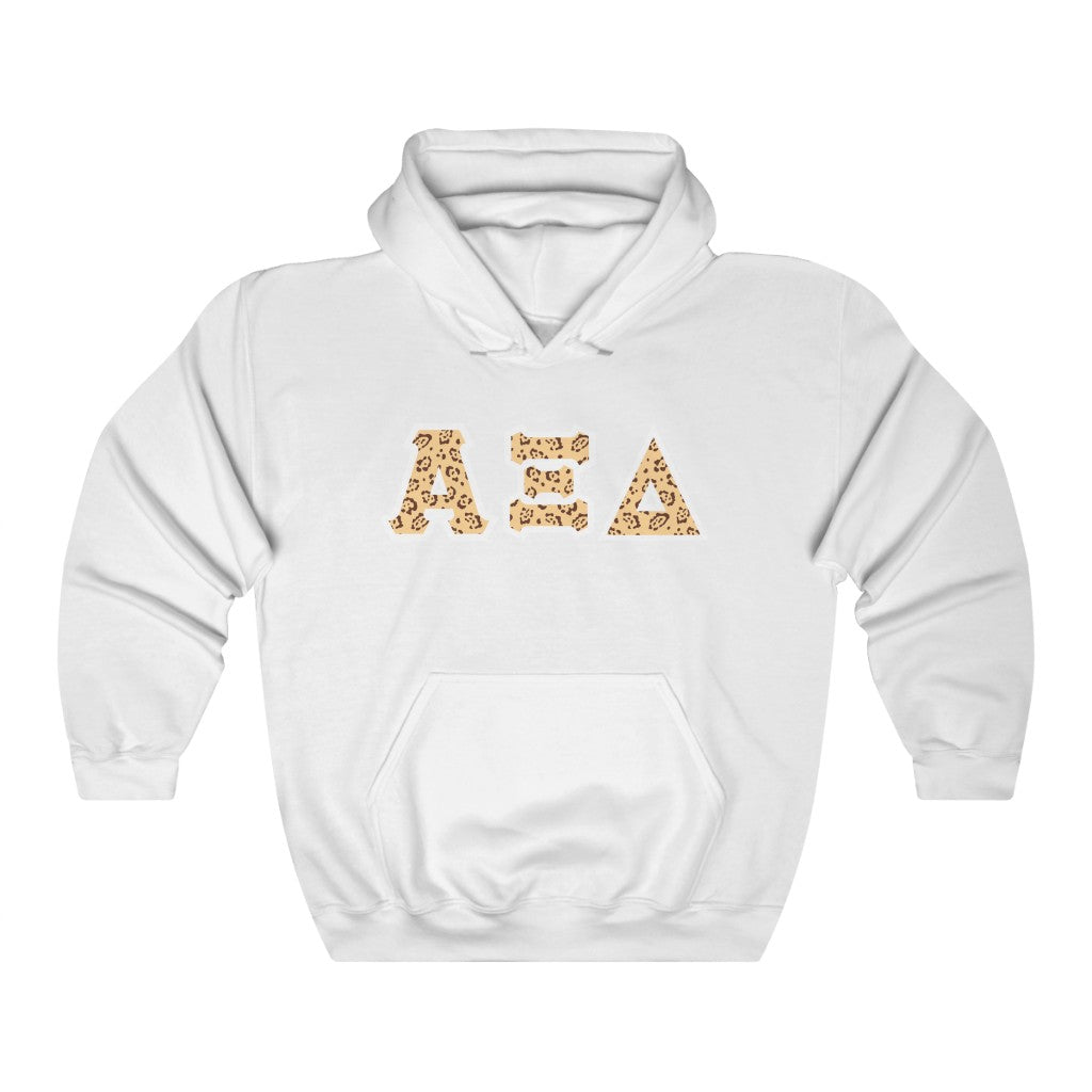 AXiD Printed Letters | Leopard Print Hoodie