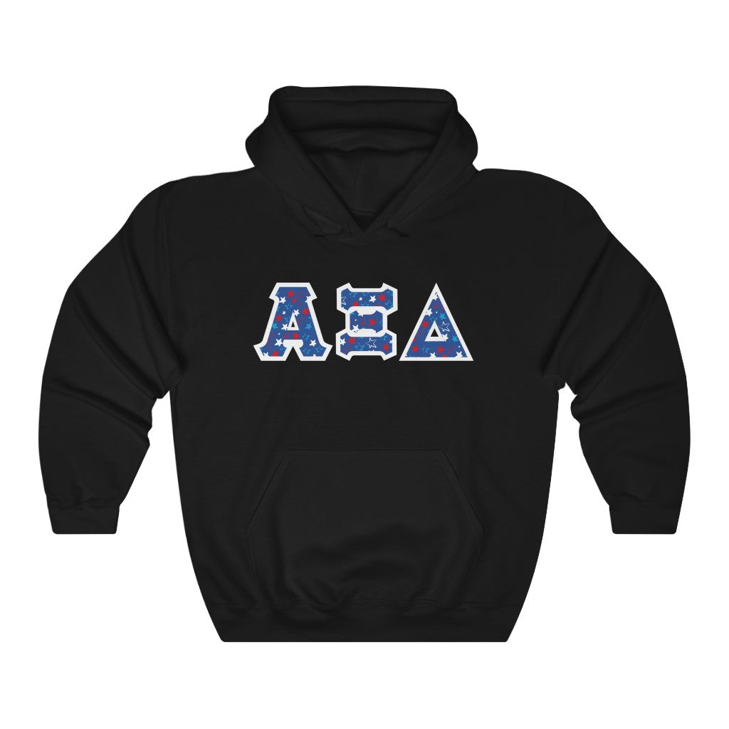 AXiD Printed Letters | USA Stars Hoodie