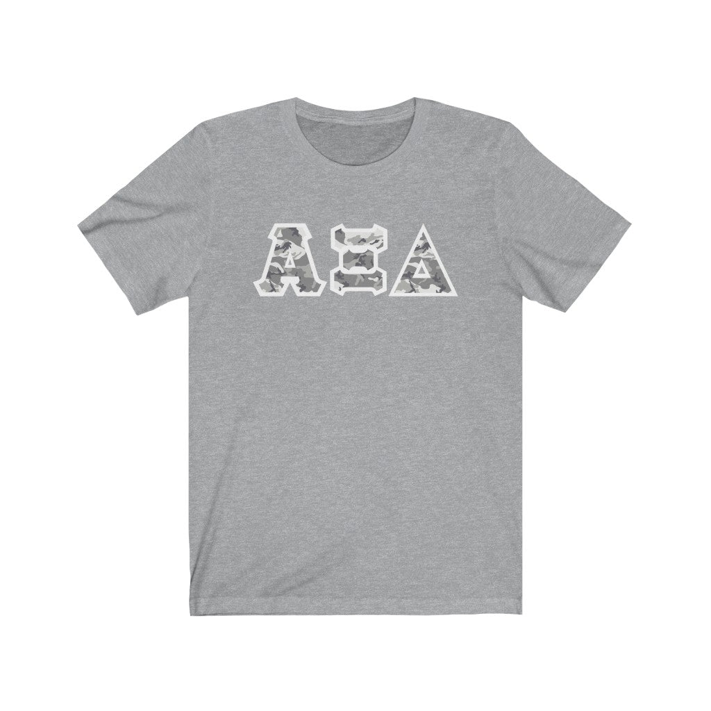AXiD Printed Letters | Winter Camo T-Shirt
