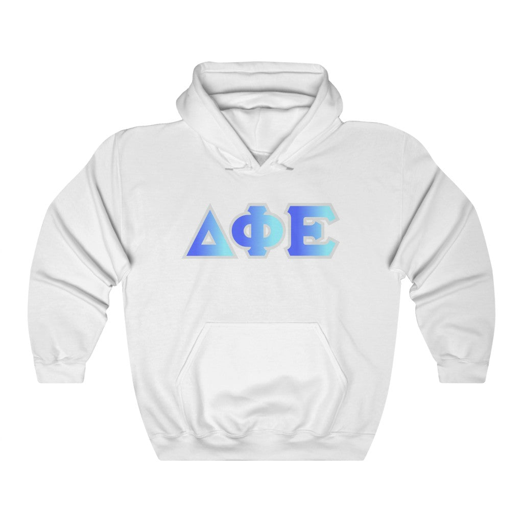 Delta Phi Epsilon Printed Letters | Oceans Hoodie